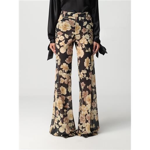 Saint Laurent pantalone Saint Laurent in seta con stampa floreale