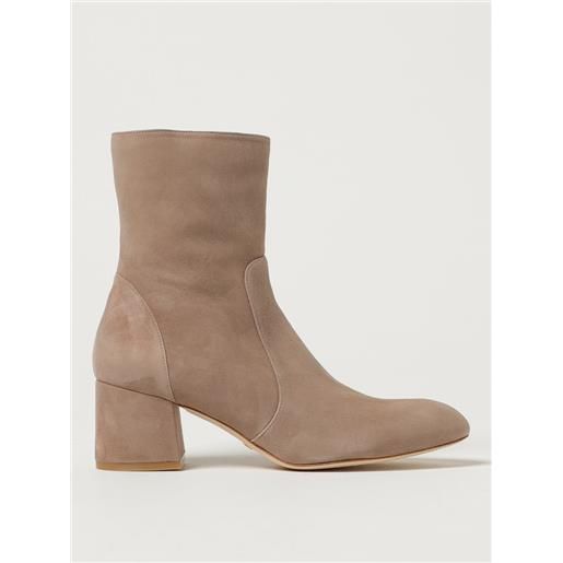 Stuart Weitzman stivaletto flareblock Stuart Weitzman in suede con zip