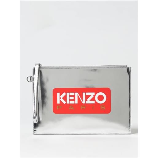 Kenzo pochette Kenzo in pelle specchiata