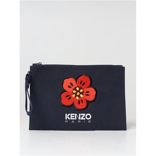Kenzo clutch Kenzo in canvas con logo