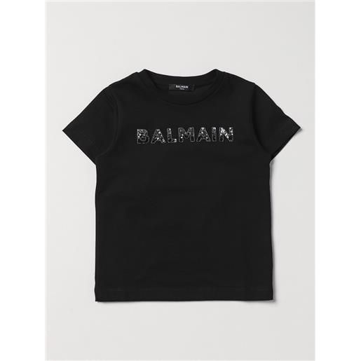 Balmain Kids t-shirt Balmain Kids in cotone con logo con strass