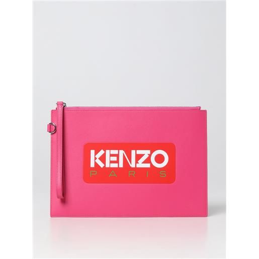 Kenzo clutch Kenzo in pelle con logo