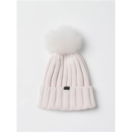 Woolrich cappello Woolrich in lana tricot con pompon