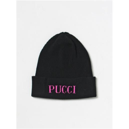 Emilio Pucci Junior cappello Emilio Pucci Junior in lana con logo jacquard