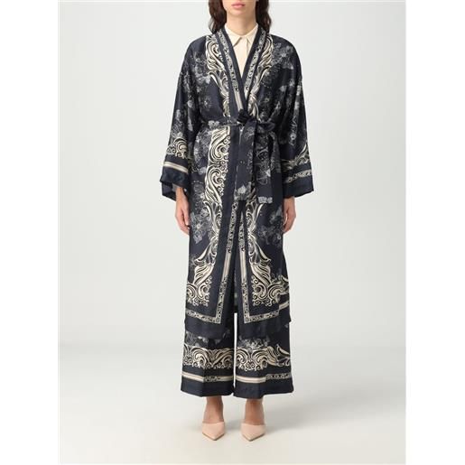 Semicouture kimono Semicouture in twill stampato