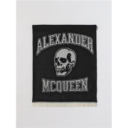 Alexander Mcqueen sciarpa varsity alexander mc. Queen in lana con logo jacquard