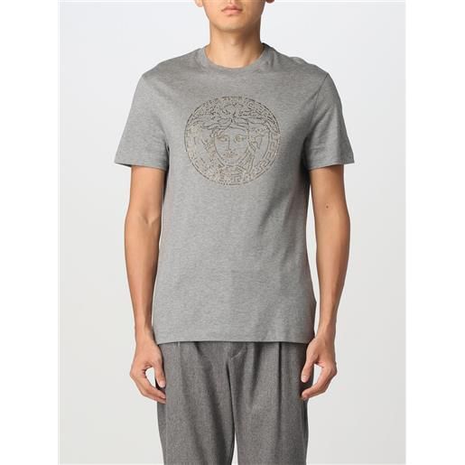 Versace t-shirt medusa Versace in cotone con strass