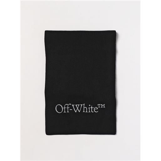 Off-White sciarpa Off-White in lana vergine con logo ricamato