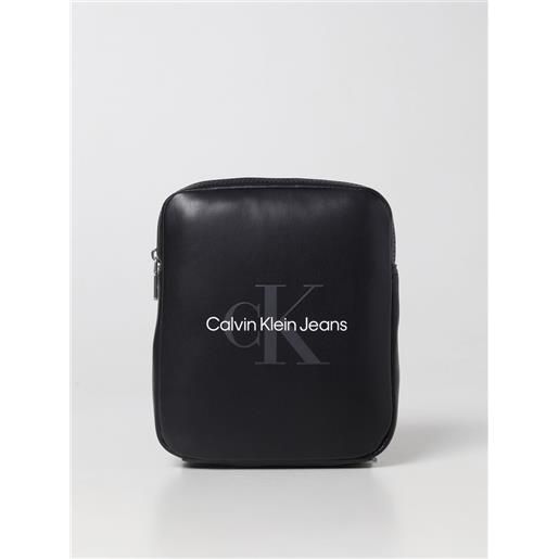 Calvin Klein Jeans borsa reporter Calvin Klein Jeans in nappa sintetica con logo