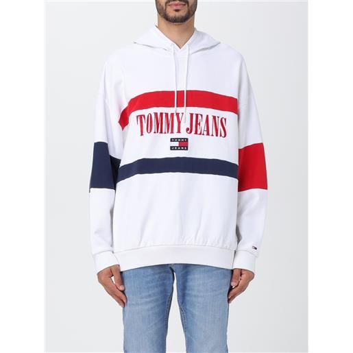 Tommy Jeans maglia tommy jeans uomo colore bianco