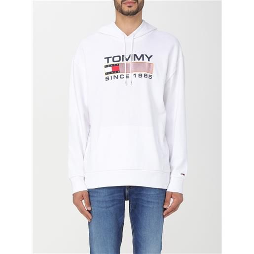 Tommy Jeans maglia tommy jeans uomo colore bianco