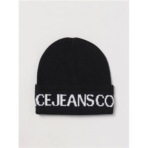 Versace Jeans Couture cappello Versace Jeans Couture in misto lana con logo jacquard