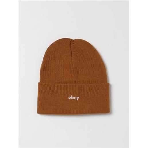 Obey cappello Obey in maglia a costine con logo ricamato