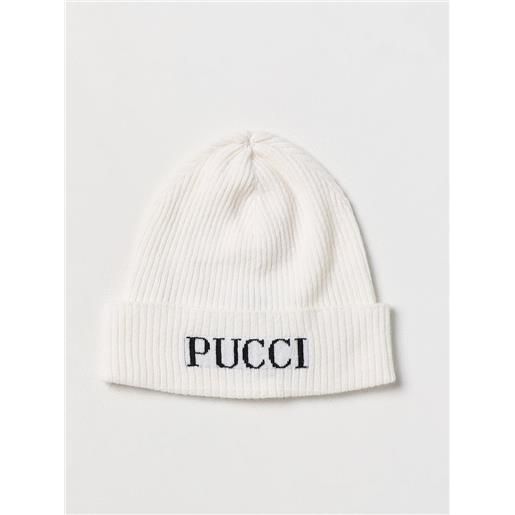 Emilio Pucci Junior cappello Emilio Pucci Junior in lana con logo jacquard