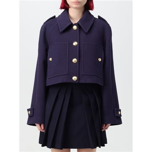 Palm Angels cappotto palm angels donna colore blue navy