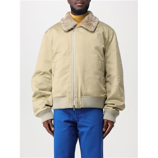 Burberry giacca Burberry in cotone e shearling