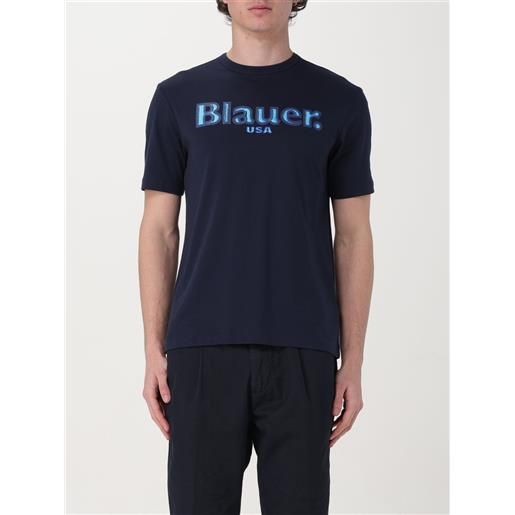 Blauer t-shirt Blauer in cotone con logo