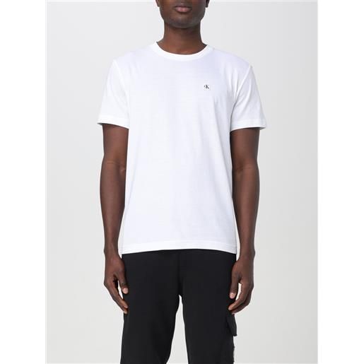 Ck Jeans t-shirt ck jeans uomo colore bianco