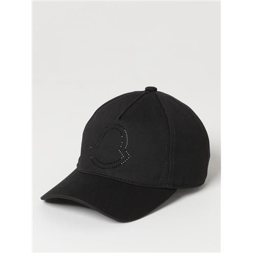 Moncler cappello Moncler in cotone con logo traforato