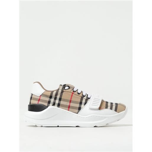 Burberry sneakers new regis Burberry in canvas con vintage check jacquard