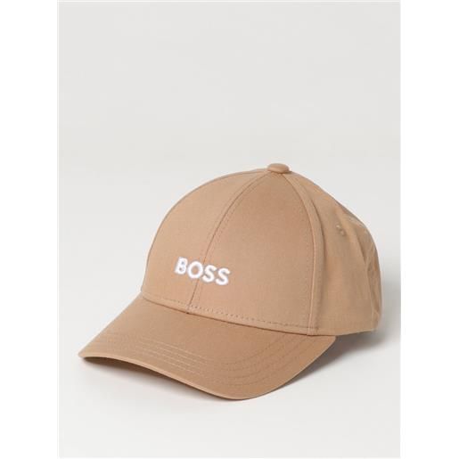 Boss cappello Boss in cotone con logo ricamato