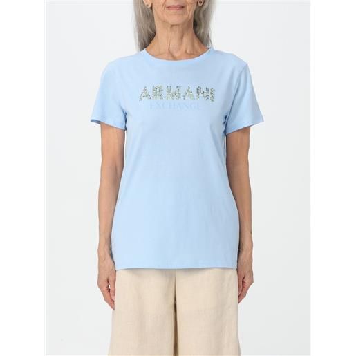 Armani Exchange t-shirt armani exchange donna colore celeste
