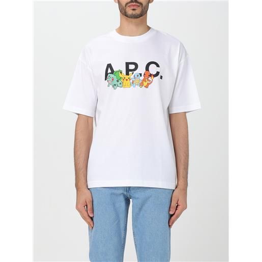 A.p.c. t-shirt a. P. C. Uomo colore bianco