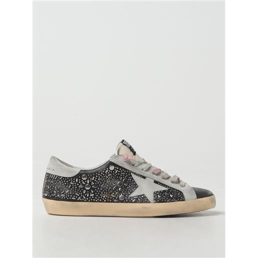 Golden Goose sneakers super-star Golden Goose in pelle used con borchie