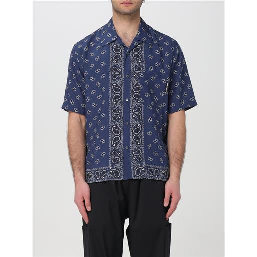 Palm Angels camicia palm angels uomo colore blue navy