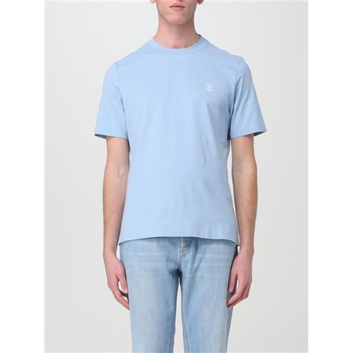 Brunello Cucinelli t-shirt brunello cucinelli uomo colore azzurro