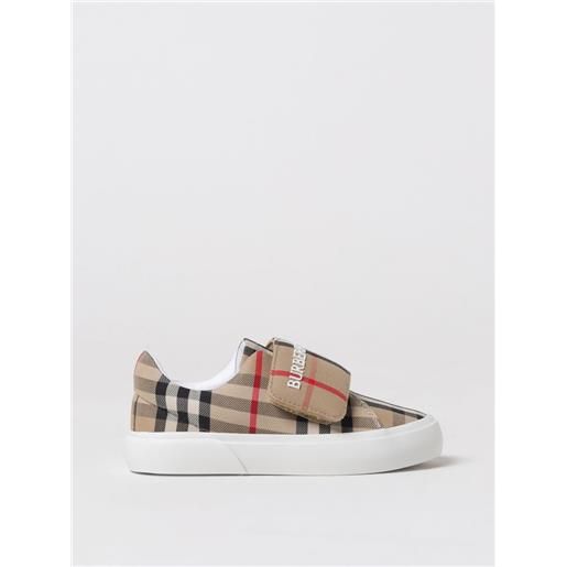 Burberry Kids sneakers vintage check Burberry Kids in canvas jacquard