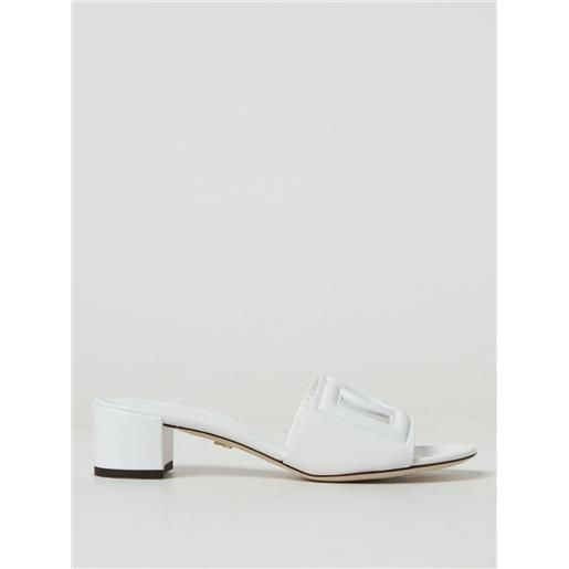 Dolce & Gabbana sandali bassi dolce & gabbana donna colore bianco