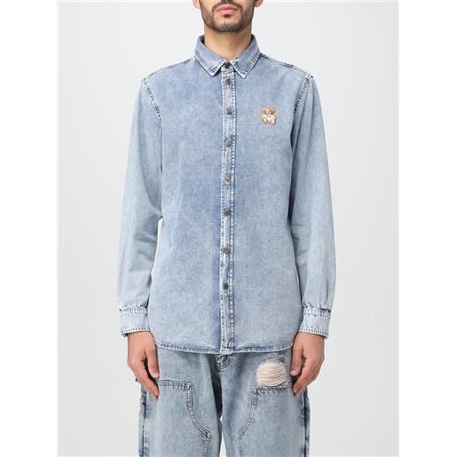 Moschino Couture camicia moschino couture uomo colore blue