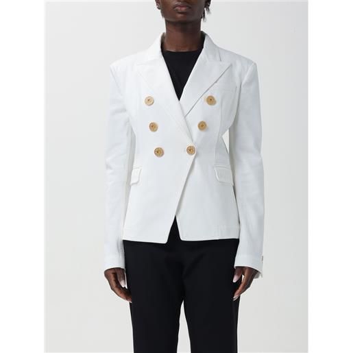 Balmain giacca balmain donna colore bianco