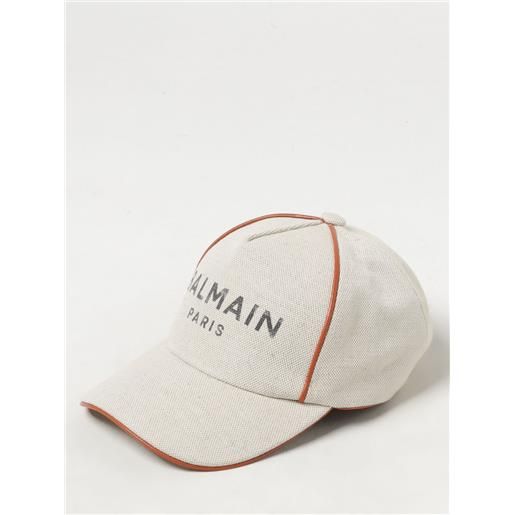 Balmain cappello Balmain in cotone con logo stampato