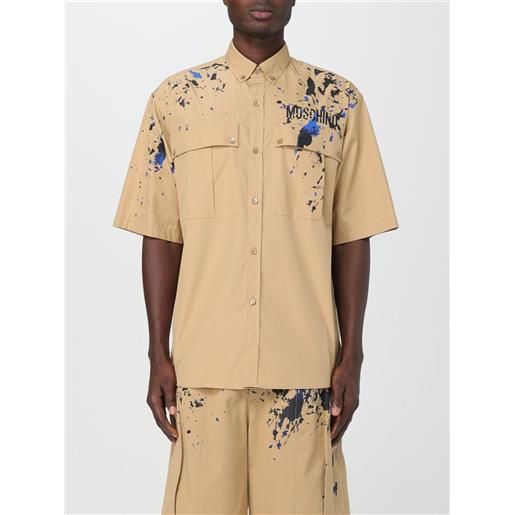 Moschino Couture camicia moschino couture uomo colore beige