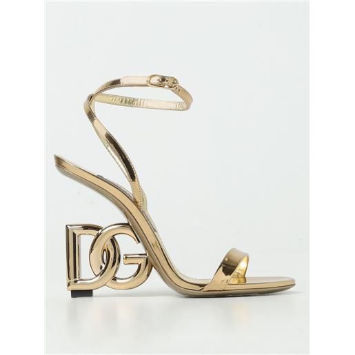 Dolce & Gabbana sandali con tacco dolce & gabbana donna colore oro
