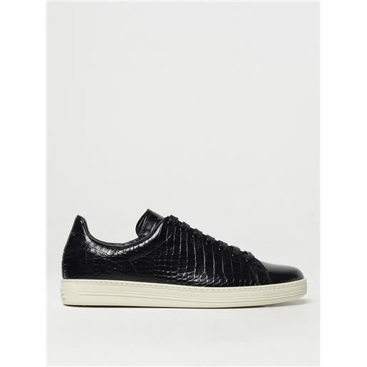 Tom Ford sneakers Tom Ford in pelle spazzolata stampa cocco