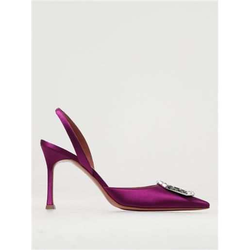 Amina Muaddi scarpe con tacco amina muaddi donna colore viola