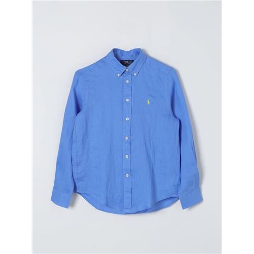 Polo Ralph Lauren camicia polo ralph lauren bambino colore azzurro
