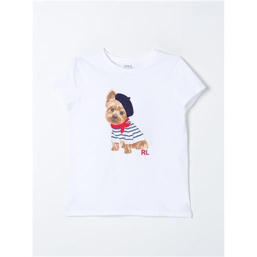 Polo Ralph Lauren t-shirt polo ralph lauren bambino colore bianco