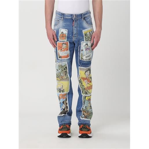 Dsquared2 jeans betty boop x Dsquared2 in denim con patch