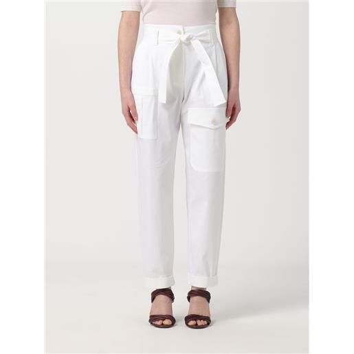 Eleventy pantalone eleventy donna colore bianco