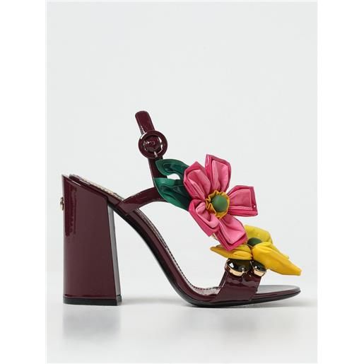 Dolce & Gabbana sandali con tacco dolce & gabbana donna colore rosso