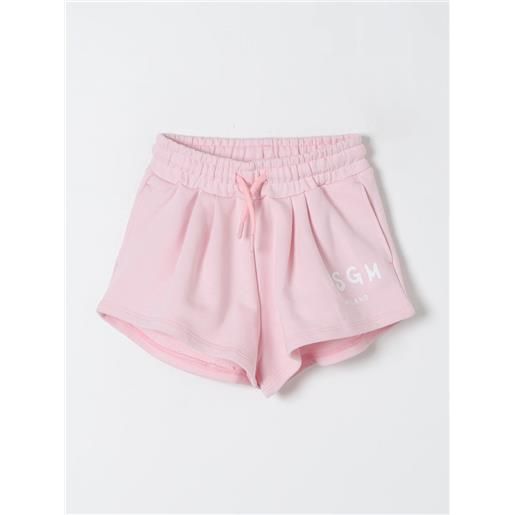 Msgm Kids pantaloncino msgm kids bambino colore rosa