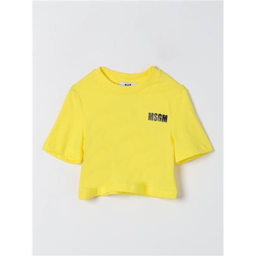 Msgm Kids t-shirt msgm kids bambino colore giallo