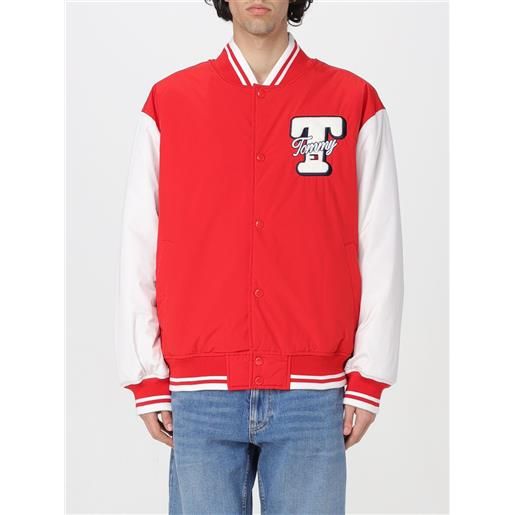 Tommy Jeans giacca tommy jeans uomo colore rosso