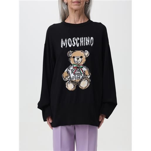 Moschino Couture maglione Moschino Couture in cotone con teddy jacquard