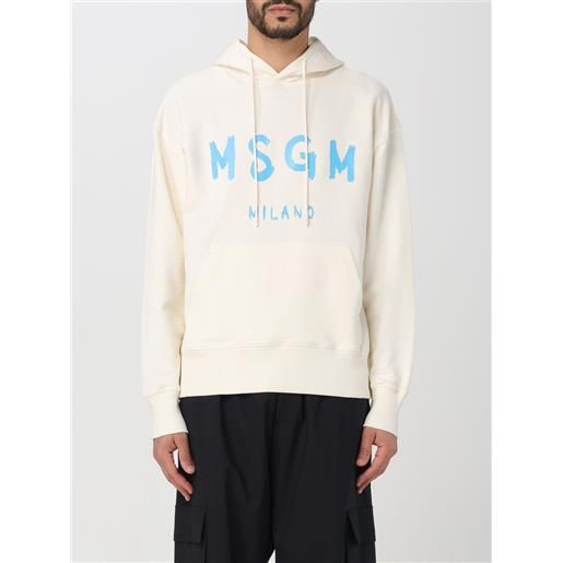 Msgm felpa msgm uomo colore bianco