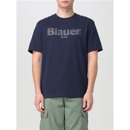 Blauer t-shirt Blauer in cotone con logo